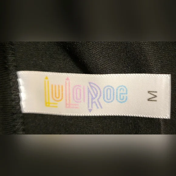 LuLaroe Women's Long Sleeve Black Top Shirt, Size M - Picture 5 of 6